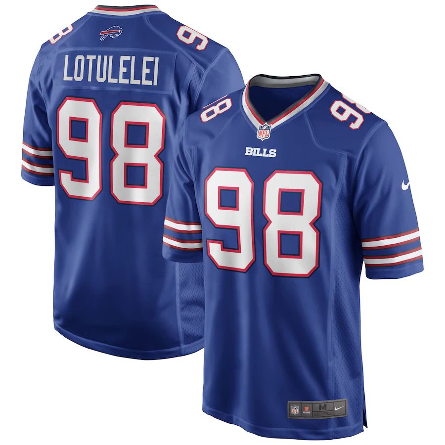 Men Buffalo Bills #98 Star Lotulelei Nike Royal Game NFL Jersey